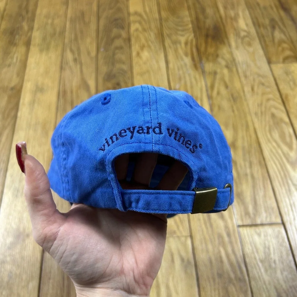 Vineyard Vines Kids Blue Whale Logo Baseball‎ Cap Hat Adjustable Strap